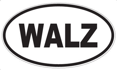 WALZ - Oval Sticker