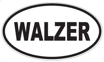 WALZER - Oval Sticker