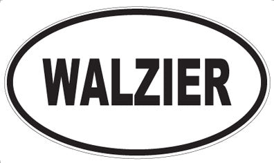 WALZIER - Oval Sticker