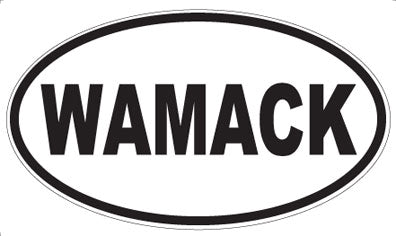 WAMACK - Oval Sticker