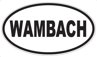 WAMBACH - Oval Sticker