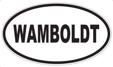 WAMBOLDT - Oval Sticker