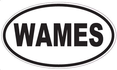 WAMES - Oval Sticker