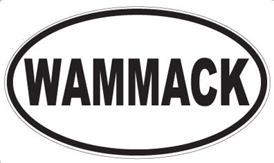 WAMMACK - Oval Sticker