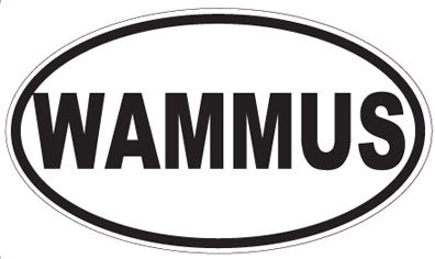 WAMMUS - Oval Sticker