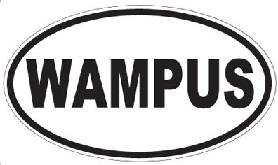 WAMPUS - Oval Sticker
