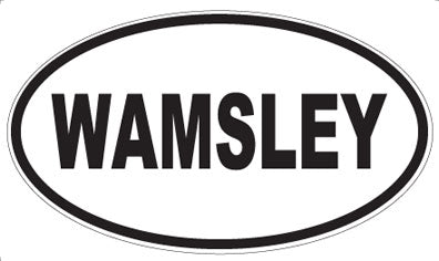 WAMSLEY - Oval Sticker
