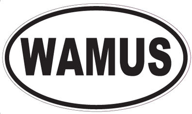 WAMUS - Oval Sticker