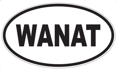 WANAT - Oval Sticker