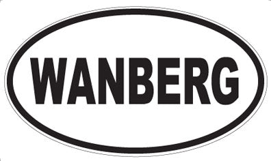 WANBERG - Oval Sticker