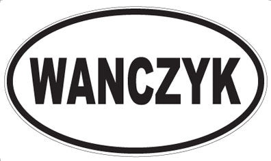 WANCZYK - Oval Sticker