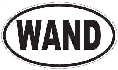 WAND - Oval Sticker