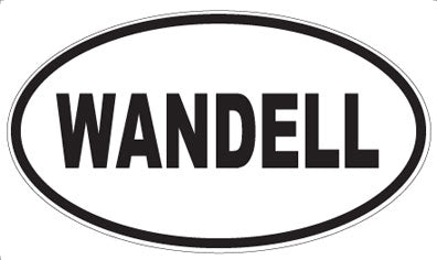 WANDELL - Oval Sticker