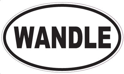 WANDLE - Oval Sticker