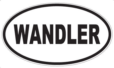 WANDLER - Oval Sticker