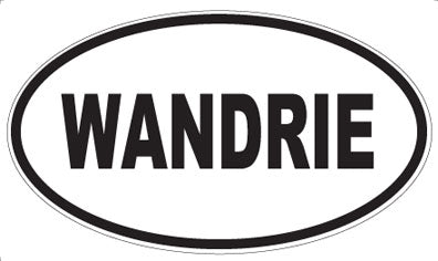 WANDRIE - Oval Sticker