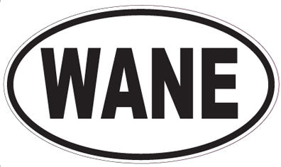 WANE - Oval Sticker