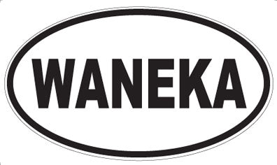 WANEKA - Oval Sticker