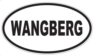 WANGBERG - Oval Sticker