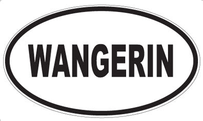 WANGERIN - Oval Sticker