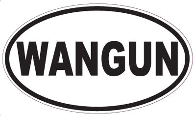 WANGUN - Oval Sticker