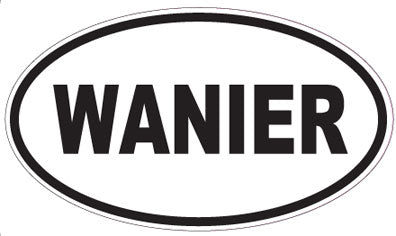 WANIER - Oval Sticker