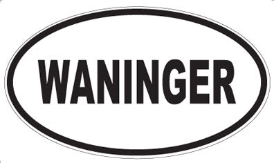 WANINGER - Oval Sticker