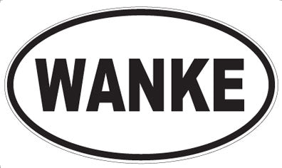 WANKE - Oval Sticker