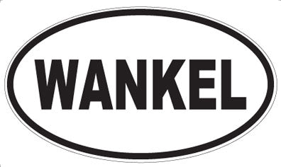 WANKEL - Oval Sticker