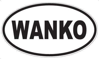 WANKO - Oval Sticker