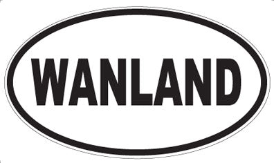 WANLAND - Oval Sticker