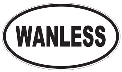 WANLESS - Oval Sticker