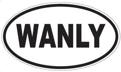 WANLY - Oval Magnet