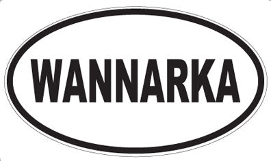 WANNARKA - Oval Sticker