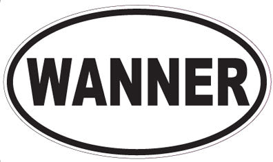 WANNER - Oval Sticker