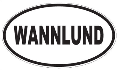 WANNLUND - Oval Sticker