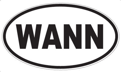 WANN - Oval Magnet