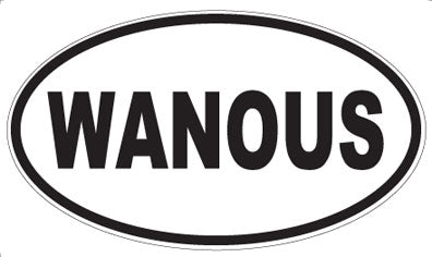 WANOUS - Oval Sticker