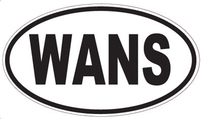 WANS - Oval Sticker