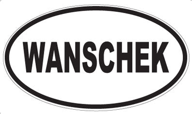 WANSCHEK - Oval Sticker