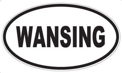 WANSING - Oval Sticker