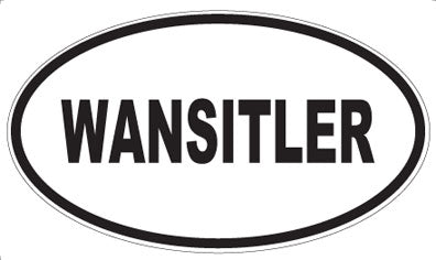 WANSITLER - Oval Sticker
