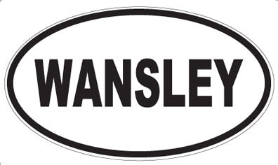 WANSLEY - Oval Sticker