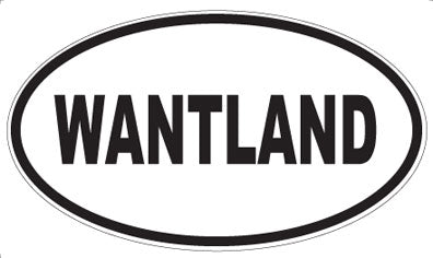 WANTLAND - Oval Sticker