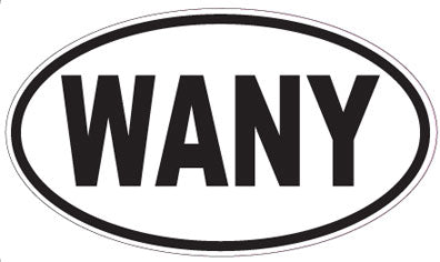 WANY - Oval Sticker