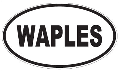 WAPLES - Oval Sticker