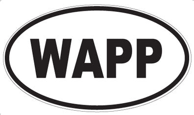 WAPP - Oval Sticker