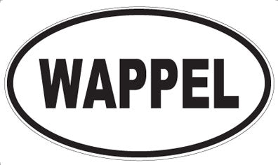 WAPPEL - Oval Sticker