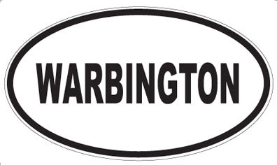 WARBINGTON - Oval Sticker