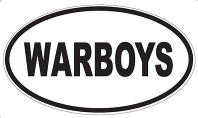 WARBOYS - Oval Sticker